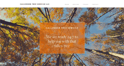 Desktop Screenshot of callendertreeservice.com