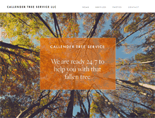 Tablet Screenshot of callendertreeservice.com